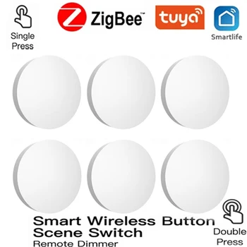 Smart Home Tuya ZigBee Butonul Scenă Comutator Inteligent Hidraulic Smart Switch Alimentat de la Baterie de Lucru cu Viață Inteligentă Dispozitive Zigbee 18