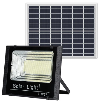 Solar Lumini de Inundații de Control de la Distanță 100W Solare Alimentat Spotlight în aer liber rezistent la apa IP67 Instalare Ușoară 5