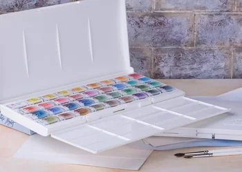 Solid Vopsele Acuarelă Culori de Apă Set pentru Pictura Arta Nail Design 206 12