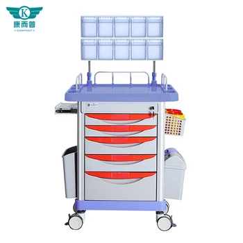 Spitalul rând dublu anestezie cutie ABS medicale anestezie cărucior cu două găleți diferite pot distinge gunoi