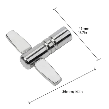 Standard Cilindru Cheie Universal Reglaj Cheie de 5,5 mm Pentru Baterist Percuționist Cadou Muzical Tambur Piese de schimb 6