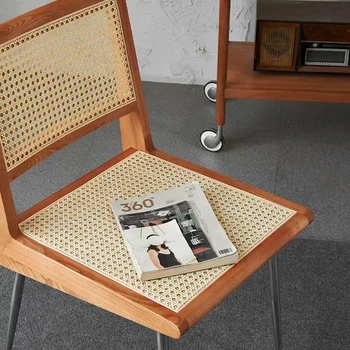 Stil Medieval rattan țesute din lemn masiv scaunul Japoneză tehnologia de galvanizare tapițerie scaun de designer moderne roșu net de luat masa 16