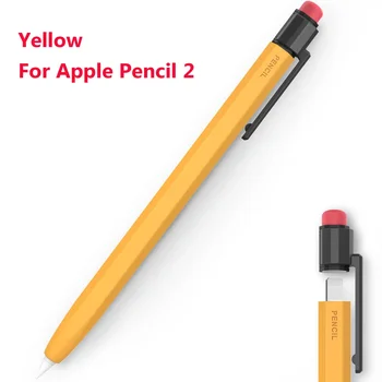 Stylus Capac de Silicon Caz Pen Pentru Apple Pencil 2 1 Culoare de Potrivire Stylus Caz de Protecție Non-alunecare, Anti-toamna iPad Pen 2 1 Capac 1