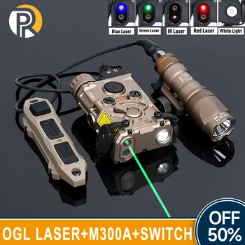 Tactic OGL Rosu Verde Albastru IR Laser Indicator Surefir M300A Vânătoare Scout Lumină Albă LED lumina Reflectoarelor Luneta Arma Accesorii 20