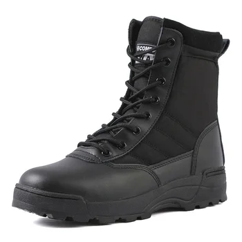Tactică Militară Ghete Barbati Cizme Forță Specială Deșert Luptă Armată Cizme În Aer Liber, Drumeții Cizme Glezna Pantofi Pentru Bărbați De Muncă Safty Pantofi 17