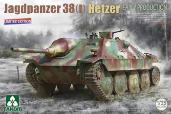 TAKOM 2170X 1/35 Jagdpanzer 38(t) - Hetzer Devreme Producția de Interior Model Limited Edition Kit