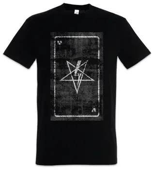 Tarot Papa Cel Negru T Shirt Card Hierofant Carduri Simbol Semn Logo Insignia