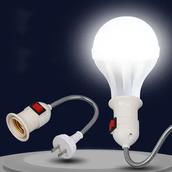 Titularul de lampă Bec Soclu E27 Lampă de Bază de LED-uri Lămpi de Noapte Tipul Coreea Accesorii de Birou Cu Priză European de Putere Acasă