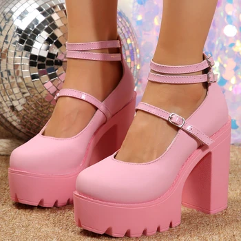Tocuri Femei Pantofi De Damă Pantofi Pentru Femeie Platforma Sandale De Moda Pentru Femei De Vara Rochie Nouă, Pantofi Lolita Indesata Pompe Zapatos Mujer 15