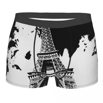Turnul Eiffel Paris Grafic Chiloți De Bumbac Chilotei Om Lenjerie Pantaloni Scurți Sexy Boxeri 17