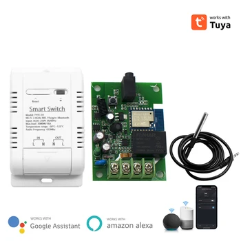 Tuya WiFi Temperatura Comutator 16A 3000W cu Monitorizare a Consumului de Energie Inteligent Termostat de Lucru cu Alexa Acasă