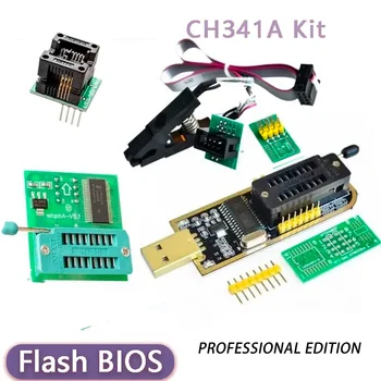 Un Set De CH341A 24 25 Seria EEPROM Flash BIOS USB Programator Modul SOIC8 SOP8 Test Clip pentru EEPROM SOIC8 93CXX / 25CXX / 24CXX 20