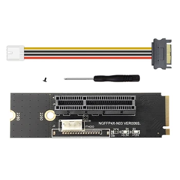 Unitati solid state M. 2 PCI-E 4X X1 Riser Card M2 NVME Să Pcie X4 Cu LED Indicator de Tensiune Pentru GPU BTC Mining 17