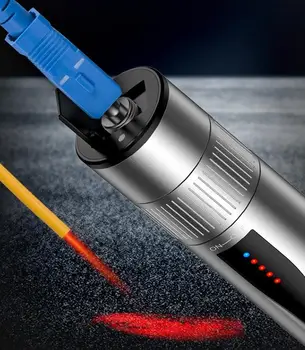 USB Baterie Reîncărcabilă Litiu 30 km Sursă de Fibră Optică Tester Visual fault Detection Stilou de Lumină 9