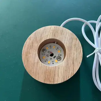 Utile Lumina Bază Largă de Aplicații de Iluminare Robust DIY din Lemn Lampa de Bază 17