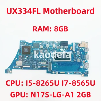 UX334FL Placa de baza Pentru ASUS UX463FL UX434FL UX434FAC Laptop CPU: I5-8265U I7-8565U GPU: N17S-LG-A1 2G RAM: 8G 100% Test OK 21