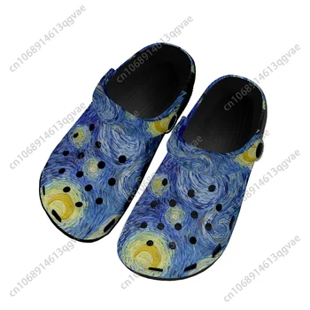 Van Gogh Vopsea De Ulei Noapte Înstelată Acasă Saboți De Apă Personalizat Pantofi Barbati Femei Adolescent De Pantofi Grădină Respirabil Plaja Gaura Papuci 20