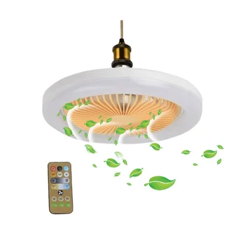 Ventilator de tavan cu Lumina 30W Control de la Distanță Interioară LED Silent Dormitor Bucatarie Decor Lampa de Fani LED Smart Fan Lumină