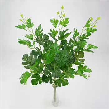 Verde, Plante Artificiale, Flori de Plastic și Plante, Nunta, Decorare Casa, Decorare Masă, 9 Furculita 7