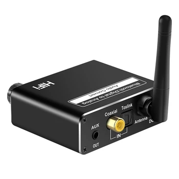 Wireless Bluetooth 5.0 Digital La Analogic Convertor DAC Auxiliară Cu Control de la Distanță Coaxial 3.5 Mm Suport USB Adaptor Audio 1