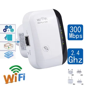 Wireless WiFi Repeater WiFi Extender 300Mbps Router WiFi Amplificator de Semnal Wi-Fi Booster Rază Lungă Wi-Fi Repeater Punct de Acces