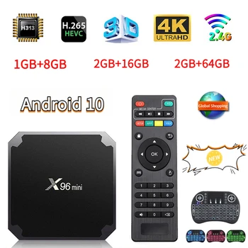 X96 Mini TV Box H313 Quad Core Android 10.0 4G WiFi HD 4K H. 265 HDR10 Smart Media Player 3D home theater 2GB 64GB Iptv TV