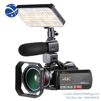 YYHC2023 Nou Zoom Optic 4K camera Video HD Camera Video Ultra 1080P 60FPS cu Microfon Obiectiv cu Unghi Larg si Stabilizator Handheld 20