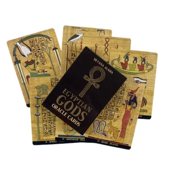 Zeii Egipteni Carti Oracol, Tarot Divinație Punte Engleză Viziune Ediție Tabla De Joc Pentru Petrecere