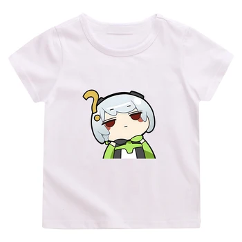 Zenless Zona Zero ZZZ Anby Facepalm T-shirt Băieți și Fete, Copii de Vara tricou 100% Bumbac de Înaltă Calitate Tee Grafic Kawaii 18