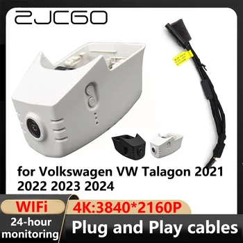 ZJCGO 4K Wifi 3840*2160 Masina DVR Bord Cam Camera Video Recorder pentru Volkswagen VW Talagon 2021 2022 2023 2024 20