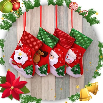 Șosete Crăciun Cadou Șosete Șemineu Ornamente Pentru Pomul De Crăciun Om De Zăpadă Moș Crăciun Elan Ciorap De Crăciun Decoratiuni Pentru Casa 21